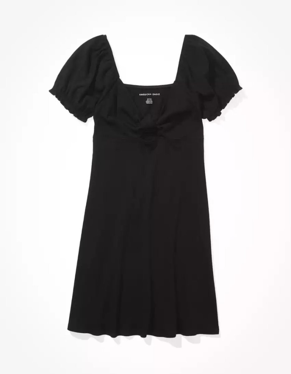 Mini Robe American Eagle AE Cut-Out Knit Noir Femme | LHN-31280116